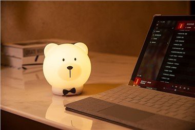 Little Bear Speech Recognition Rubber Lamp